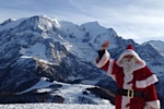 Santa Claus Visits Les Houches at Christmas